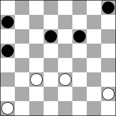 комбинация в шашках-самоедах